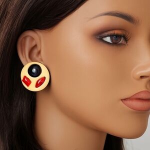 Women’s Circle Drop Earrings | Multi Color 0.9-Inch | Statement Fashion Jewelry